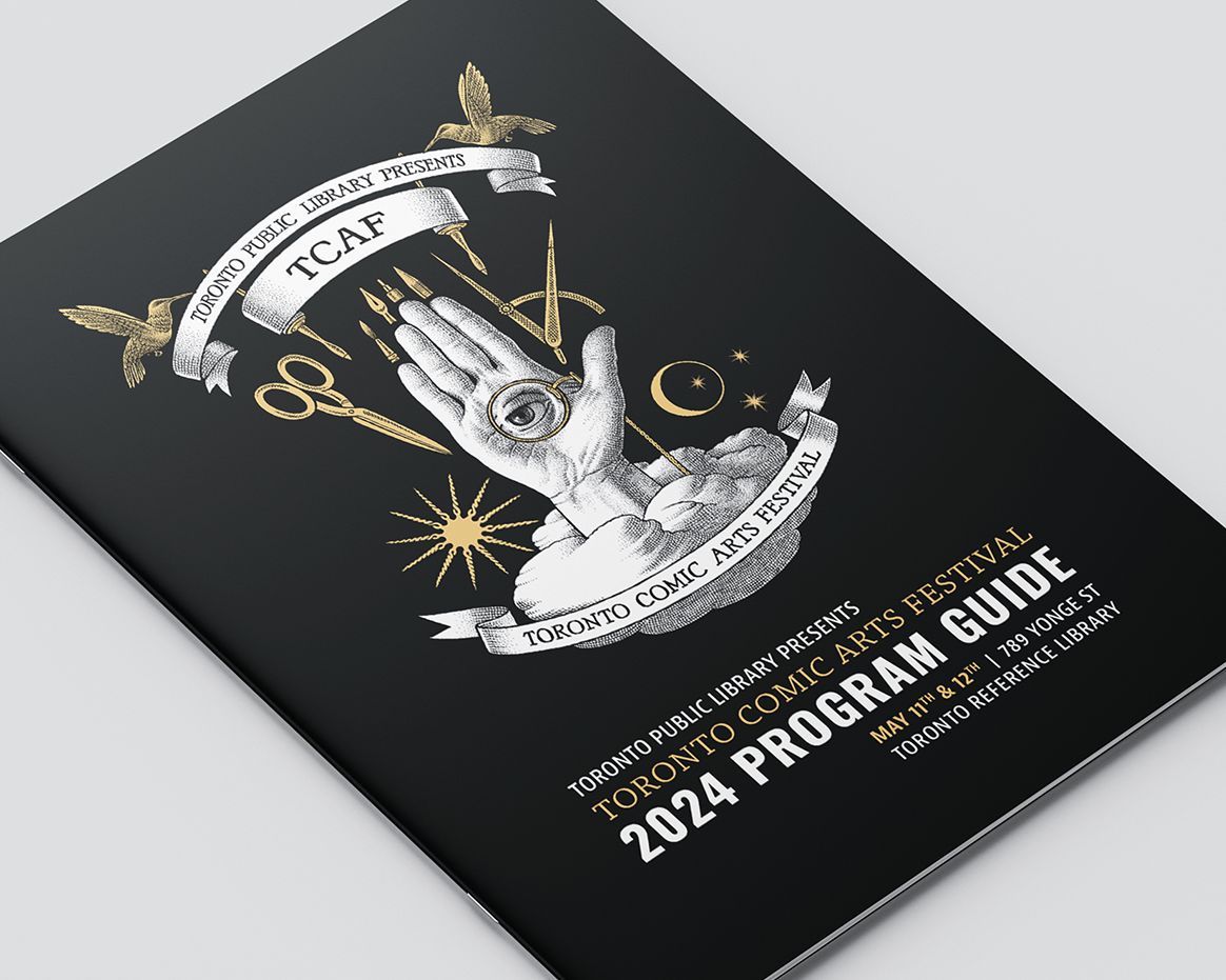 The cover of the guide featuring a gothic illustration