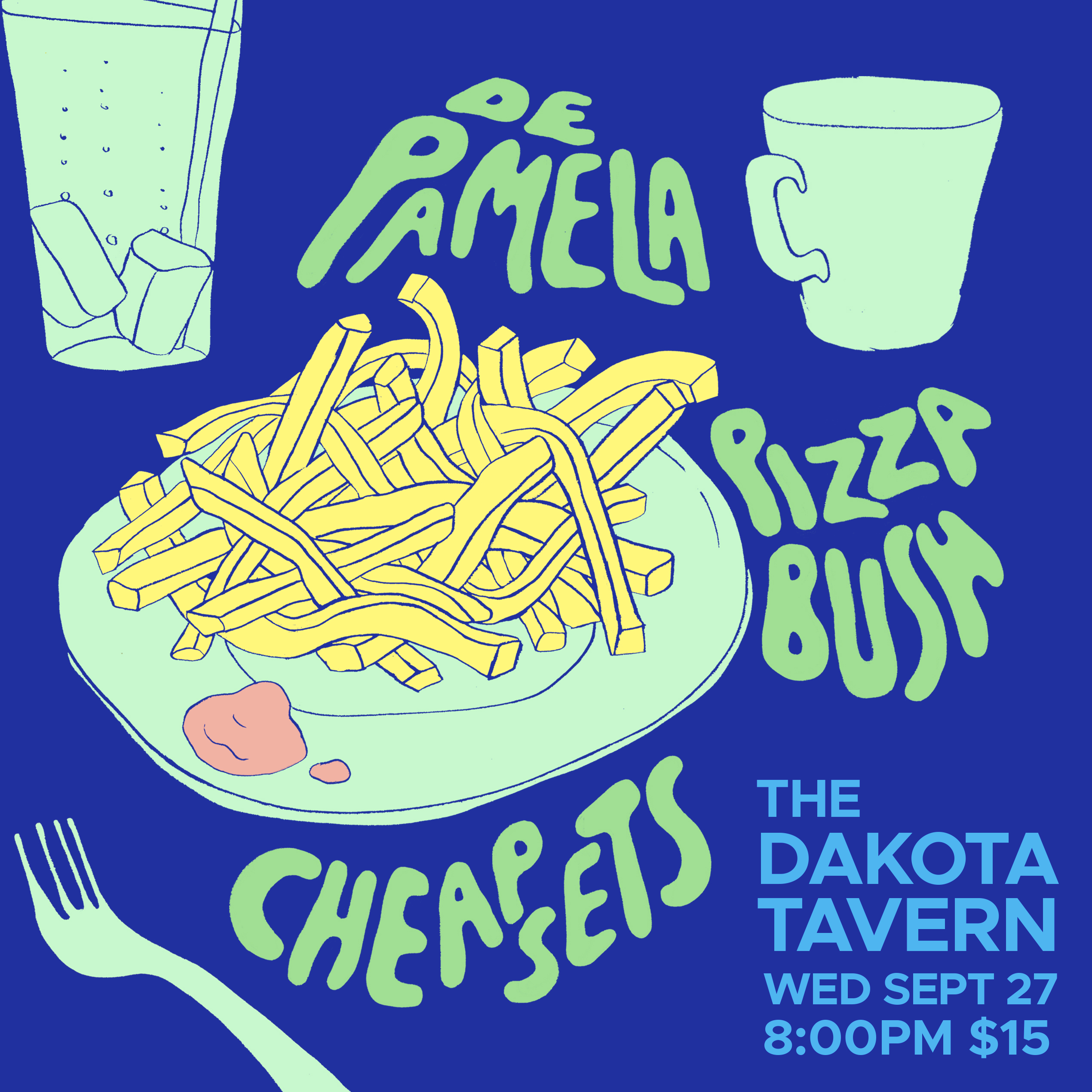 poster featuring a plate of entangled french fries